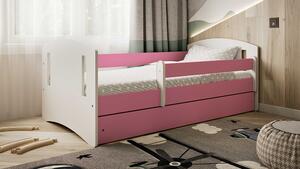 BabyBeds Dětská postel CLASSIC 2 s úložným prostorem Velikost postele: 180x80 cm, Barva postele: Růžová