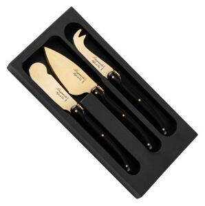 LAGUIOLE Premium nože na sýr 3 ks ,zlatá čepel