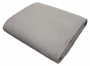 Šedý set přehozu a povlaku na polštář z mikrovlákna 240x260 cm Romane – douceur d'intérieur
