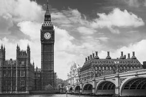 Obraz Big Ben v Londýně černobílém provedení
