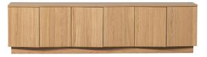 TV stolek z dubového dřeva v přírodní barvě 200x52x45 cm Zuma – WOOOD