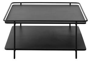 Černý kovový konferenční stolek 75x75 cm Yuba – Unique Furniture