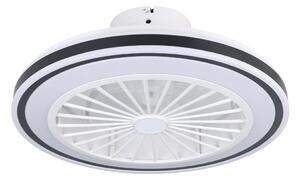 Eglo 35182-LED Stmívatelný stropní ventilátor FRANA LED/25,5W/230V bílá/černá+DO EG35182
