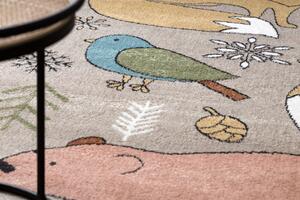 Dětský kusový koberec Fun Forester beige 160x220 cm