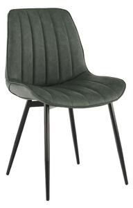 TEMPO Židle, zelená / černá, Hazal