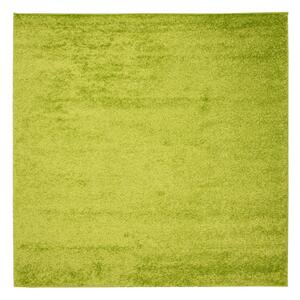 Kusový koberec shaggy čtverec Parba zelený 120x120cm