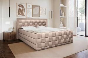 POSTEL BOXSPRING, 160/200 cm, béžová Livetastic - Manželské postele, Online Only