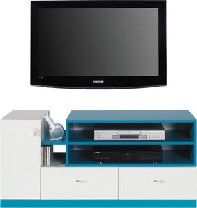 Televizní stolek MOBI MO12 120/55/50 Barva: bila-modra