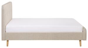 Béžová čalouněná postel 180x200 cm RENNES