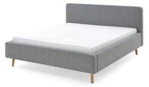 Modro-šedá čalouněná dvoulůžková postel 160x200 cm Mattis – Meise Möbel