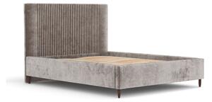 Béžová čalouněná dvoulůžková postel s úložným prostorem s roštem 180x200 cm Etero – Maison de Rêve