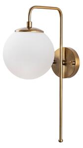 Bílé/v mosazné barvě nástěnné svítidlo Viran – Opviq lights