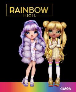 Dětský domečkový úložný regál Rainbow High - Sparkle - růžový