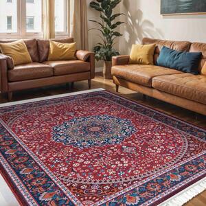 Makro Abra Kusový koberec CHENILLE PRINTED JZ-867 Klasický bordó Rozměr: 120x170 cm