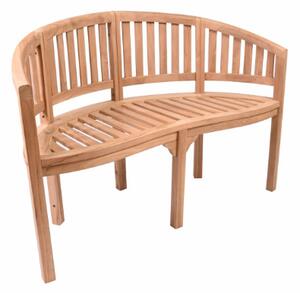 Zahradní teaková lavice, 2místná, ošetřené, 120 cm