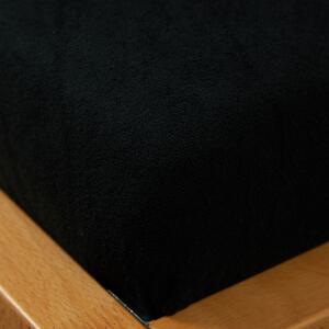 Smolka Froté prostěradlo - Černá Velikost: 90*200 cm