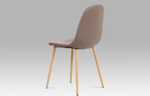 Jídelní židle CT-391 eko kůže / látka / kov Autronic Cappuccino