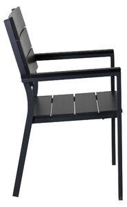 Jídelní židle Levels, 2ks, černá