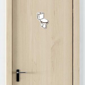 DUBLEZ | Dřevěné označení dveří WC + Koupelna
