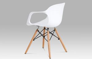 Jídelní židle ALBINA plast / dřevo Šedá