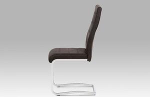 Jídelní židle DCH-451 látka / kov Autronic Hnědá