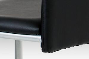 Jídelní židle DCL-102 ekokůže / kov Cappuccino