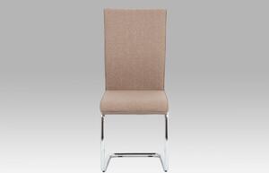 Jídelní židle DCL-455 látka / ekokůže / chrom Autronic Šedá