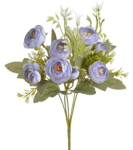 Umělá kytice ranunculus - fialová