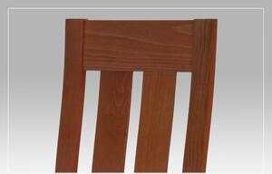 Jídelní židle BC-2602 dřevo / látka Autronic Bílá