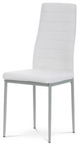 Jídelní židle VENTA — ekokůže, více barev Bílá