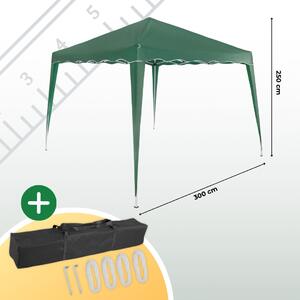 Party stan / pavilón CAPRI UV ochrana 50+ 3 x 3 m zelený