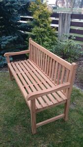 Zahradní dřevěná lavice z teaku Roma 150 cm