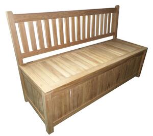 Zahradní dřevěná lavice s úložným prostorem Ria 150 cm