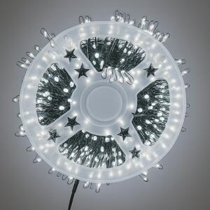 Vánoční LED světelný mikro řetěz, studená bílá, 20m, 600 LED, se záblesky