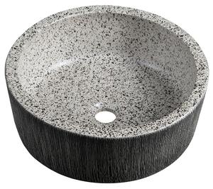 Sapho, PRIORI keramické umyvadlo na desku Ø 41 cm, granit, PI035