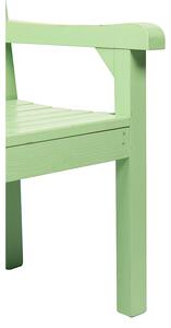 Zahradní dřevěná lavička FABLA 124 cm mentolová Tempo Kondela