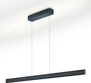 LED závěsné světlo Runa, černá, délka 132 cm