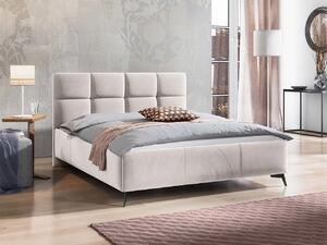 Manželská postel s úložným prostorem 140x200 TERCEIRA - béžová