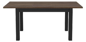 Rozkládací jídelní stůl OKAL - 130-175 cm, okapi ořech / černý
