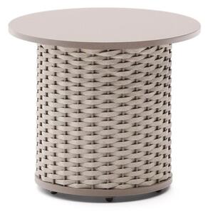 Béžovošedý zahradní odkládací stolek Kave Home Sedalis 50 cm