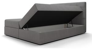 Jednolůžková postel s úložným prostorem STIG 5 - 120x200, světle šedá