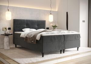 Boxspringová postel s úložným prostorem DORINA - 120x200, popelavá