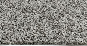Breno Metrážový koberec POINT 720, šíře role 400 cm, Šedá