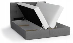 Jednolůžková postel s úložným prostorem KATRIN - 120x200, šedá