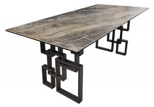 Jídelní stůl ATLANTIS 200 CM taupe mramorový vzhled Nábytek | Jídelní prostory | Jídelní stoly | Všechny jídelní stoly