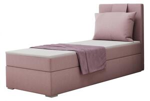 Boxspringová postel do studentského pokoje RADMILA 90x200 - růžová