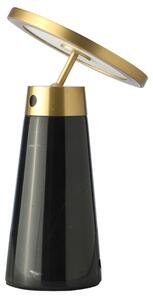Černo-zlatá stolní LED lampa Angel Cerdá No. 8028