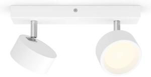 Philips Bracia LED stropní bodovka, 2 zdroje, bílá