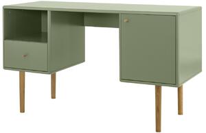 Zelený lakovaný pracovní stůl Tom Tailor Color Living 130 x 50 cm