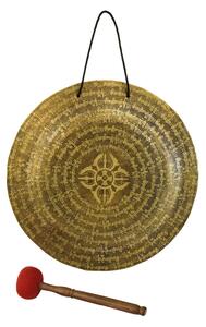 Gong, gravírovaný, Mantry, průměr 43cm